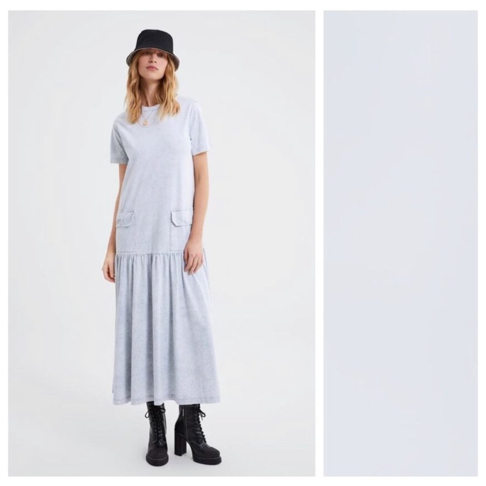 Zara Gray Maxi Dress